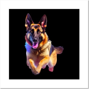 German Shepherd Posters and Art